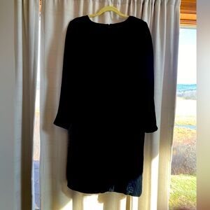 J. Jill Elegant Black Long Sleeve Dress